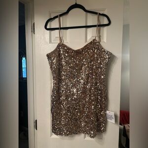 ASOS Gold Sequin Dress